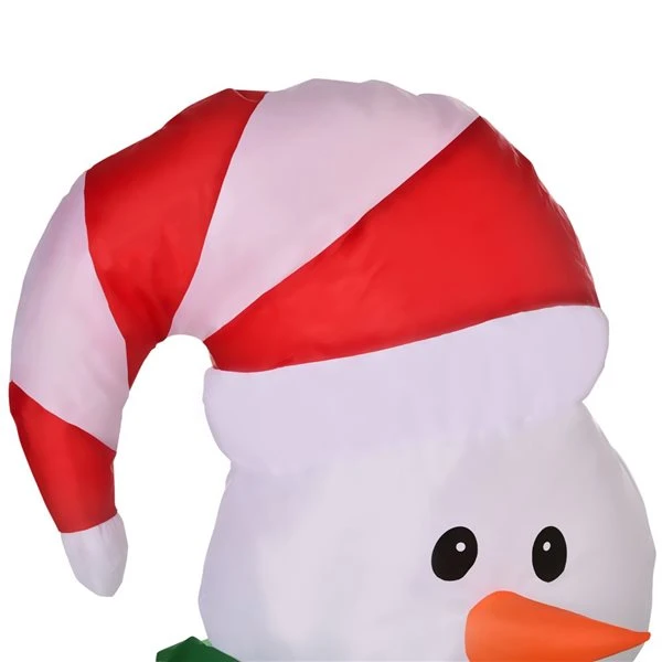 HomCom 3.94-ft Snowman Christmas Inflatable 4 HomCom 3.94-ft Snowman Christmas Inflatable - Image 2