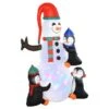 HomCom 5.91-ft Snowman Christmas Inflatable -Northlight Paradise 332008734 MainImage 001 l