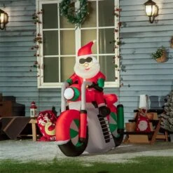 Outsunny 4.79-ft Santa Claus Christmas Inflatable -Northlight Paradise 332008740 AlternateImage1 l