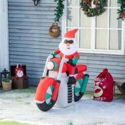 Outsunny 4.79-ft Santa Claus Christmas Inflatable