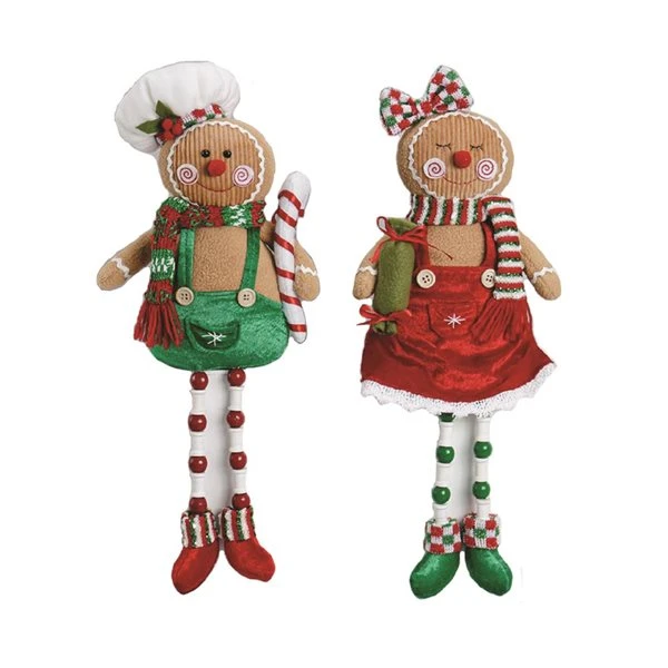 Santa's Workshop 18-in Christmas Gingerbread - Set Of 2 3 Santa's Workshop 18-in Christmas Gingerbread - Set Of 2