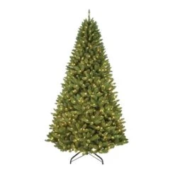 Santa's Workshop 7.5-ft Green Artificial Christmas Tree With 550 Constant Warm White Incandescent Lights