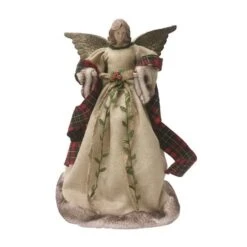 Santa's Workshop 16.5-in Beige Country Angel Christmas Tree Topper