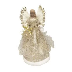 Santa's Workshop 18-in Gold Angel Christmas Tree Topper