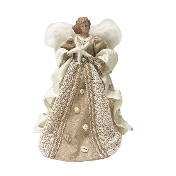 Santa's Workshop 16-in Beige Coastal Angel Christmas Tree Topper 3 Santa's Workshop 16-in Beige Coastal Angel Christmas Tree Topper