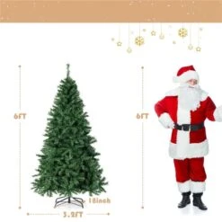 Costway 6-ft Pre-Lit Artificial Christmas Tree With 260 Multi-Colour LED Lights -Northlight Paradise 332015915 AlternateImage1 l