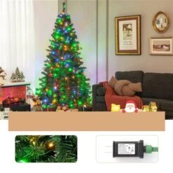 Costway 6-ft Pre-Lit Artificial Christmas Tree With 260 Multi-Colour LED Lights -Northlight Paradise 332015915 AlternateImage4 l