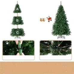 Costway 6-ft Pre-Lit Artificial Christmas Tree With 260 Multi-Colour LED Lights -Northlight Paradise 332015915 AlternateImage5 l