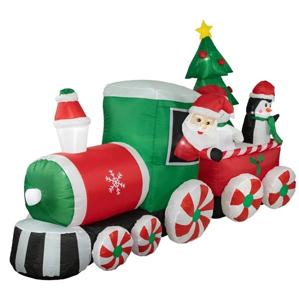 Northlight 8-ft Train With Santa And Friends Christmas Inflatable Decor 3 Northlight 8-ft Train With Santa And Friends Christmas Inflatable Decor
