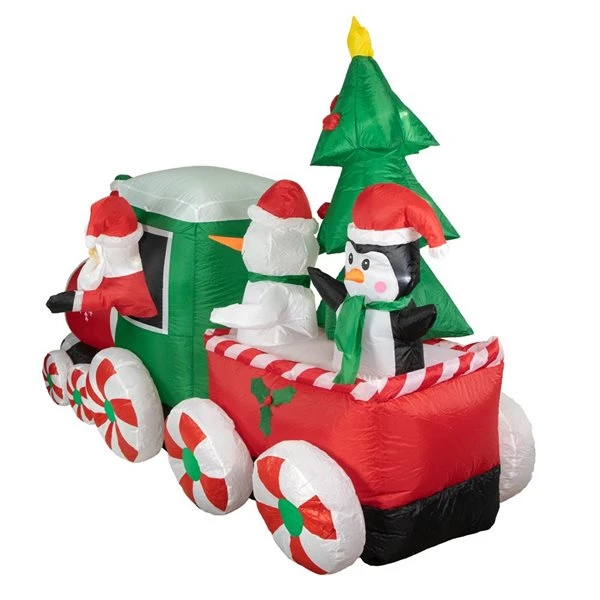 Northlight 8-ft Train With Santa And Friends Christmas Inflatable Decor 5 Northlight 8-ft Train With Santa And Friends Christmas Inflatable Decor - Image 3