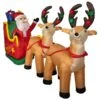 Northlightr 8-ft Santa's Sleigh And Reindeer Outdoor Christmas Inflatable Decoration -Northlight Paradise 332017467 AlternateImage1 l