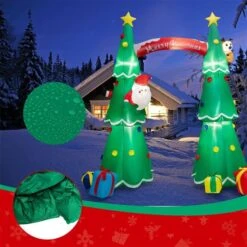 Costway 10-ft H Lighted Inflatable Christmas Arch -Northlight Paradise 332017542 AlternateImage4 l