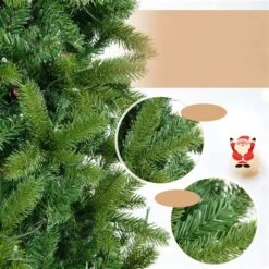 Costway 7.5-ft Pre-Lit Hinged Artificial Christmas Tree With 796 Branch Tips And 350 Multicolour LED Lights - 10 Flash Modes -Northlight Paradise 332017552 AlternateImage2 l