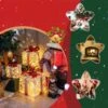 Costway White And Red Christmas Lighted Gift Boxes - Set Of 3 -Northlight Paradise 332017571 AlternateImage2 l