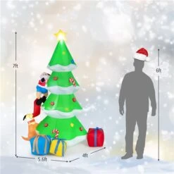 Costway 7-ft H Lighted Inflatable Christmas Tree With Santa Claus And Dog 9 Costway 7-ft H Lighted Inflatable Christmas Tree With Santa Claus And Dog -Northlight Paradise 332017585 AlternateImage1 l