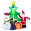 Costway 6.5-ft H Lighted Inflatable Christmas Tree, Snowman And Santa Claus -Northlight Paradise 332017595 MainImage 001 l