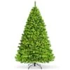 Costway 7.5-ft Pre-Lit Snow Flocked Hinged Artificial Christmas Tree Green With 1404 Branch Tips And 530 Warm White LED Lights -Northlight Paradise 332017596 MainImage 001 l