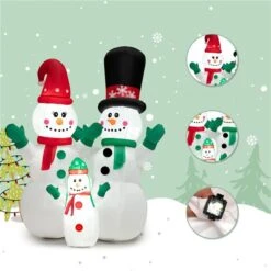 Costway 6-ft H Lighted Inflatable Christmas Snowmen 11 Costway 6-ft H Lighted Inflatable Christmas Snowmen -Northlight Paradise 332017604 AlternateImage2 l