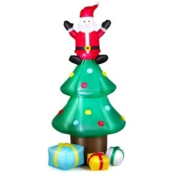 Costway 7-ft H Lighted Inflatable Christmas Tree With Santa Claus And Gift Boxes 9 Costway 7-ft H Lighted Inflatable Christmas Tree With Santa Claus And Gift Boxes -Northlight Paradise 332017610 MainImage 001 l