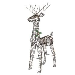 Northlight 45.5-in Rattan Deer Outdoor Christmas Decoration With LED Lights -Northlight Paradise 332017731 AlternateImage1 l