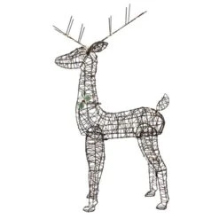 Northlight 45.5-in Rattan Deer Outdoor Christmas Decoration With LED Lights -Northlight Paradise 332017731 MainImage 001 l