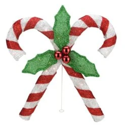 Northlight 27-in Sparkling Double Candy Cane Christmas Decoration With Lights 7 Northlight 27-in Sparkling Double Candy Cane Christmas Decoration With Lights -Northlight Paradise 332017736 AlternateImage2 l