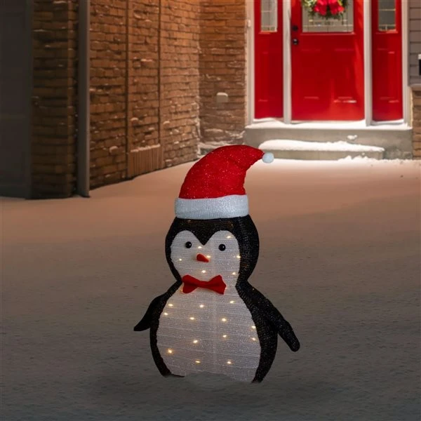 Northlight 28-in Penguin Christmas Decoration With LED Lights 6 Northlight 28-in Penguin Christmas Decoration With LED Lights - Image 4