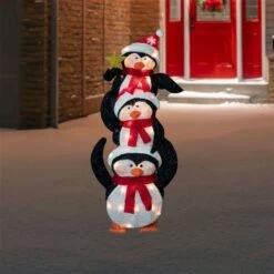 Northlight 41-in Stacked Penguin Family Christmas Decoration With Lights 10 Northlight 41-in Stacked Penguin Family Christmas Decoration With Lights -Northlight Paradise 332017773 AlternateImage1 l