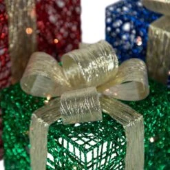 Northlight Set Of 3 9.75-in Gift Boxes Christmas Decoration With Lights 10 Northlight Set Of 3 9.75-in Gift Boxes Christmas Decoration With Lights -Northlight Paradise 332017774 AlternateImage3 l