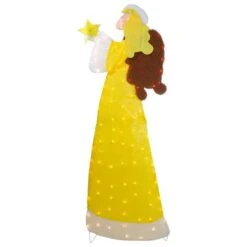 Northlight 72-in Yellow Chenille Angel Outdoor Christmas Decoration With Lights -Northlight Paradise 332017779 MainImage 001 l