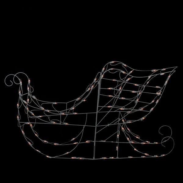 Brite Star 42-in Lighted White Sleigh Christmas Outdoor Decor - Clear Incandescent Lights 4 Brite Star 42-in Lighted White Sleigh Christmas Outdoor Decor - Clear Incandescent Lights - Image 2
