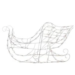 Brite Star 42-in Lighted White Sleigh Christmas Outdoor Decor - Clear Incandescent Lights 7 Brite Star 42-in Lighted White Sleigh Christmas Outdoor Decor - Clear Incandescent Lights -Northlight Paradise 332018064 MainImage 001 l