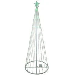 Northlight 6-ft Pre-Lit Freestanding Cone-Shaped Christmas Tree With Green LED