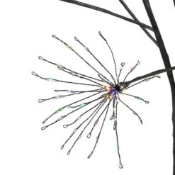 Northlight 5-ft Black Christmas Firework Tree With Multicolour LED 9 Northlight 5-ft Black Christmas Firework Tree With Multicolour LED -Northlight Paradise 332018080 AlternateImage2 l