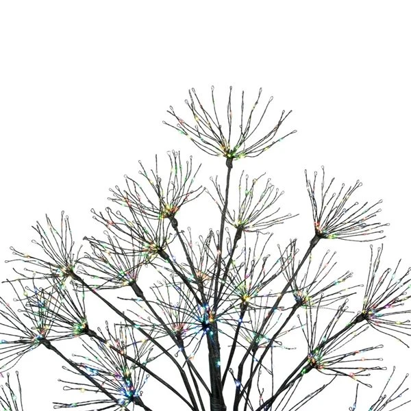Northlight 5-ft Black Christmas Firework Tree With Multicolour LED 4 Northlight 5-ft Black Christmas Firework Tree With Multicolour LED - Image 2