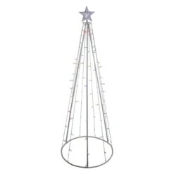 Northlight 6-ft Pre-Lit Cone-Shaped Christmas Tree With Multicolour LED -Northlight Paradise 332018082 AlternateImage1 l