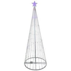 Northlight 12-ft Pre-Lit Freestanding Cone-Shaped Christmas Tree With Multicolour LED -Northlight Paradise 332018091 AlternateImage1 l