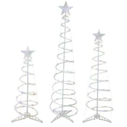 Northlight Set Of 3 Outdoor Spiral Christmas Trees With Multicolour LED Lights- 3-ft - 4-ft - 6-ft 7 Northlight Set Of 3 Outdoor Spiral Christmas Trees With Multicolour LED Lights- 3-ft - 4-ft - 6-ft -Northlight Paradise 332018094 MainImage 001 l