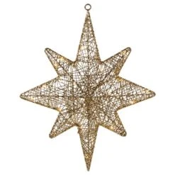 Northlight 22-in Gold Hanging Christmas Star With Warm White LED Lights 9 Northlight 22-in Gold Hanging Christmas Star With Warm White LED Lights -Northlight Paradise 332018096 MainImage 001 l