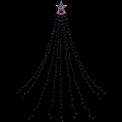 Northlight 12.5-ft Waterfall Christmas Tree With Multicoloured LED Lights