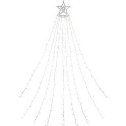 Northlight 12.5-ft Waterfall Christmas Tree With Multicoloured LED Lights -Northlight Paradise 332018097 MainImage 001 l