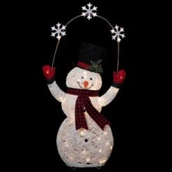 Northlight 57-in LED Lighted Christmas Snowman Holding Snowflakes -Northlight Paradise 332018098 AlternateImage2 l