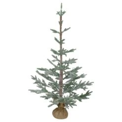 Northlight 3-ft Snow Covered Slim Pine Artificial Christmas Tree With Jute Base - Unlit -Northlight Paradise 332019053 MainImage 001 l