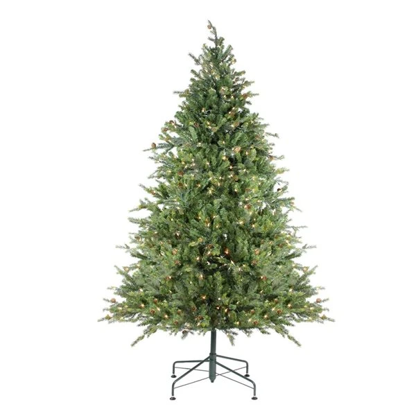 Northlight 9-ft Pre-Lit Full Hunter Fir Artificial Christmas Tree - Clear Lights 4 Northlight 9-ft Pre-Lit Full Hunter Fir Artificial Christmas Tree - Clear Lights - Image 2