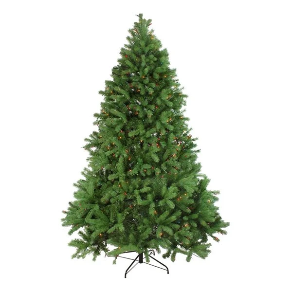 Northlight 7.5-ft Pre-Lit Noble Fir Full Artificial Christmas Tree - Multicolour Lights 4 Northlight 7.5-ft Pre-Lit Noble Fir Full Artificial Christmas Tree - Multicolour Lights - Image 2