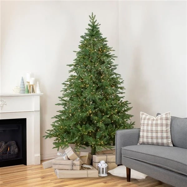 Northlight 7.5-ft Pre-Lit Birch River Fir Artificial Christmas Tree With Candlelight Clear LED Lights 3 Northlight 7.5-ft Pre-Lit Birch River Fir Artificial Christmas Tree With Candlelight Clear LED Lights