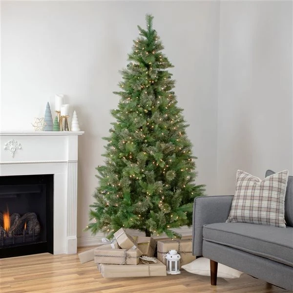Northlight 9.5-ft Pre-Lit Full Kingston Cashmere Pine Artificial Christmas Tree - Clear Lights 3 Northlight 9.5-ft Pre-Lit Full Kingston Cashmere Pine Artificial Christmas Tree - Clear Lights