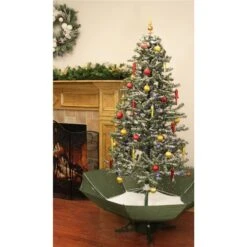 Northlight 6-ft Lighted Musical Snowing Artificial Tinsel Christmas Tree - Blue LED Lights