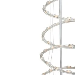 Northlight Set Of 2 Lighted Clear Outdoor Spiral Christmas Cone Trees - 4-ft And 6-ft -Northlight Paradise 332019078 AlternateImage2 l