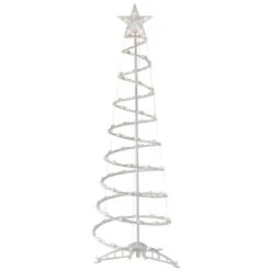 Northlight 4-ft Lighted Spiral Cone Tree Outdoor Christmas Decoration - Clear Lights -Northlight Paradise 332019083 MainImage 001 l